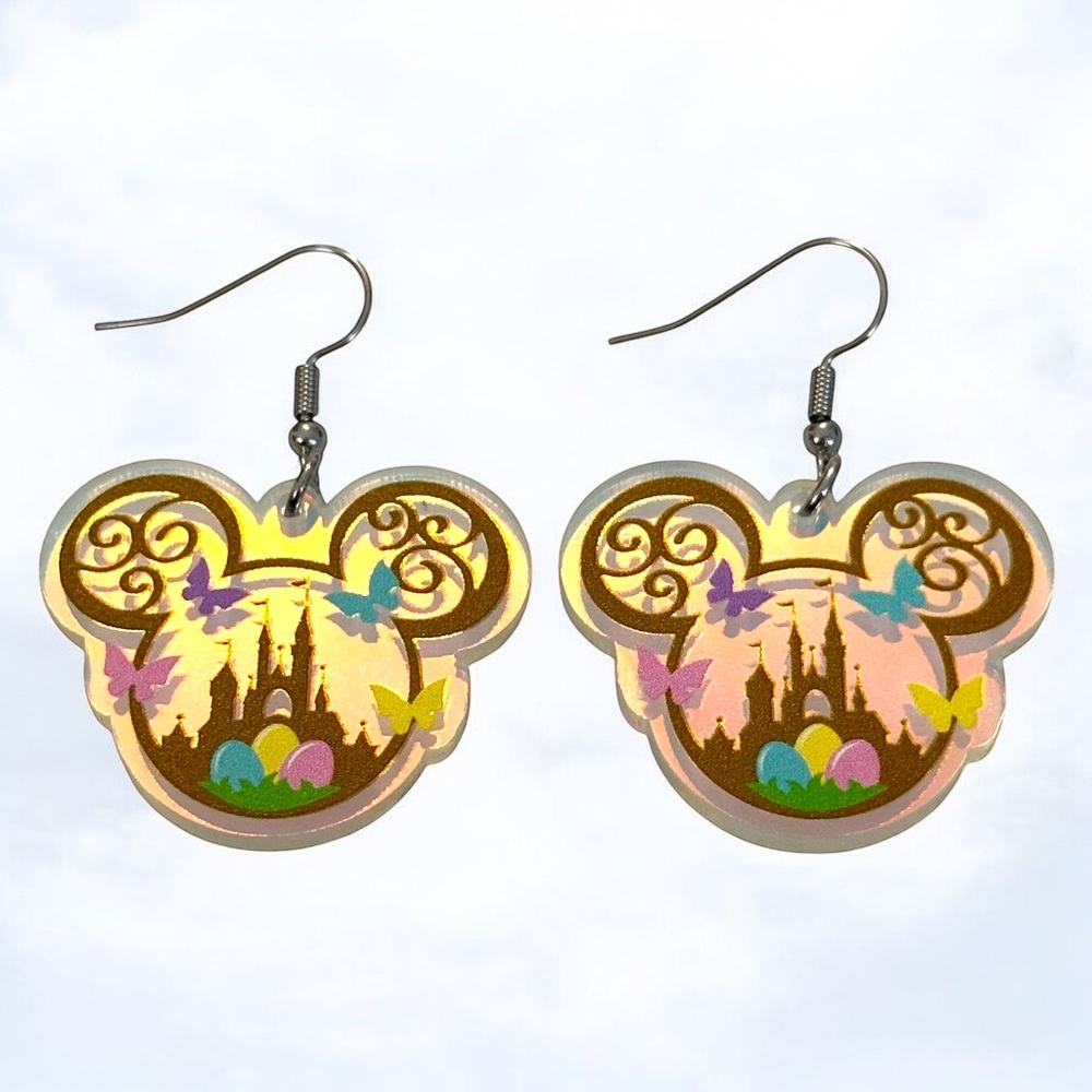 Easter Mouse Head Earrings